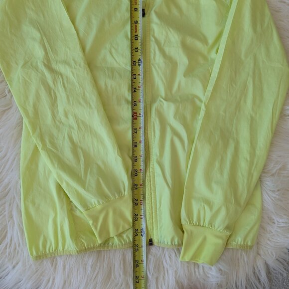 Adidas Lightweight Running Jacket - Highlighter Yellow, Purple - size XS - Picture 4 of 8